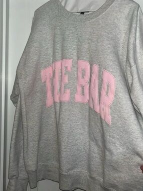 NWB ‘THE BAR' Grey/ Pink Sweatshirt SOLD OUT COLOR